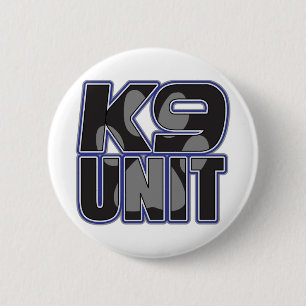 Pauw afdrukken politie K9 Ronde Button 5,7 Cm