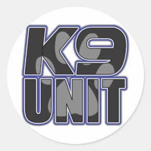 Pauw afdrukken politie K9 Ronde Sticker