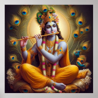 Pauw Aura Krishna Fluit Goddelijke Kunst