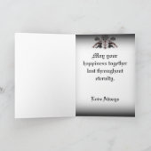 Pauw & Bloemen Gothic bruiloft Kaart (Binnen)