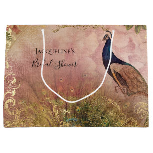 Pauw Chinoiserie Pioen Bloemige Bruiloftsborrel Groot Cadeauzakje
