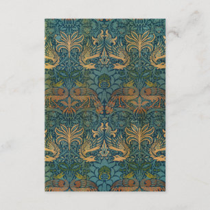 Pauw en draak, 1878, William Morris Informatiekaartje