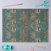 Pauw en draak, 1878, William Morris Tissuepapier (Craft)