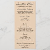 Pauw en Pioenen van Hiroshige Huwelijk Menu (Voorkant)