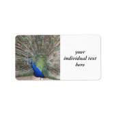 pauw etiket (Voorkant)