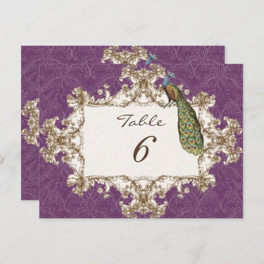  pauw & ets, Tafelnummer Kaart (Voorkant / Achterkant)