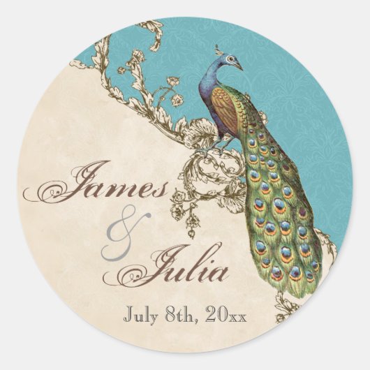  pauw & etsen bruiloft zegel (Voorkant)