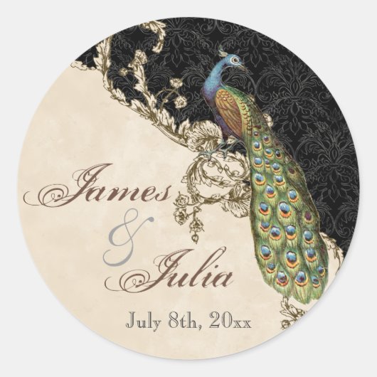  pauw & etsen bruiloft zegel (Voorkant)