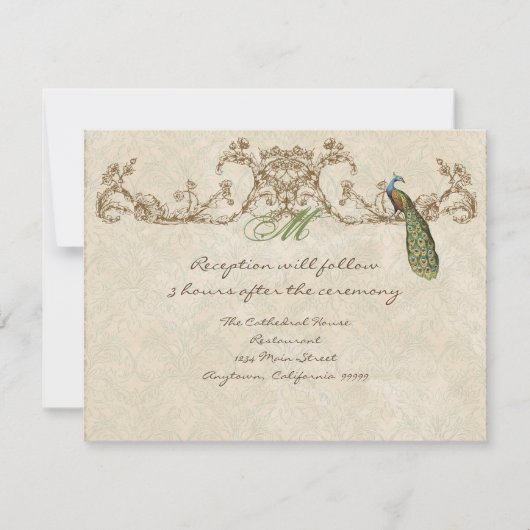  pauw & etsen Receptie uitnodiging (Voorkant)