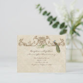  pauw & etsen Receptie uitnodiging (Staand voorkant)