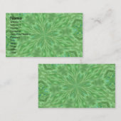 pauw groen Visitekaartje (Voorkant / Achterkant)