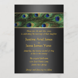 Pauw huwelijksuitnodiging kaart