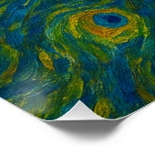 Pauw in beweging perfect poster (Hoek)