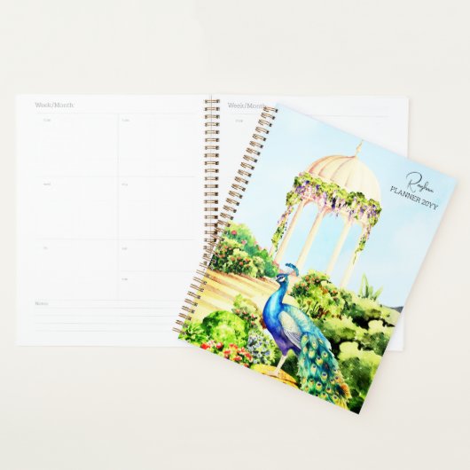 Pauw in een bosplanner planner (Display)