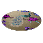 pauw in goud snijplank (Hoek)