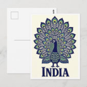 Pauw India Reizen Briefkaart (Voorkant / Achterkant)