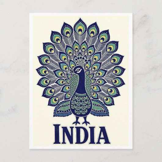 Pauw India Reizen Briefkaart (Voorkant)