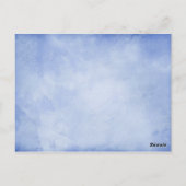  Pauw Juwelen Blauw Trouwtafel Nummer Briefkaart (Achterkant)