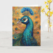 Pauw Kunst Kaart (Gele Bloem)