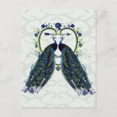 Pauw liefde hart, pauw briefkaart (Voorkant)