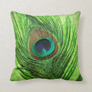 Pauw Lime Groen Kussen