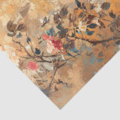 Pauw met Blush Pink Roses Decoupage Tissuepapier (Detail)