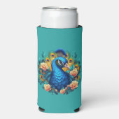 Pauw met perzikrozen (Seltzer Voorkant)