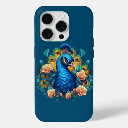 Pauw Met Perzikrozen Case-Mate iPhone Case (Achterkant)