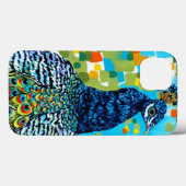 Pauw met Staart II Case-Mate iPhone Case (Achterkant (horizontaal))