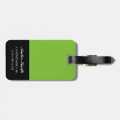 Pauw met veren I Bagagelabel (Achterkant horizontaal)