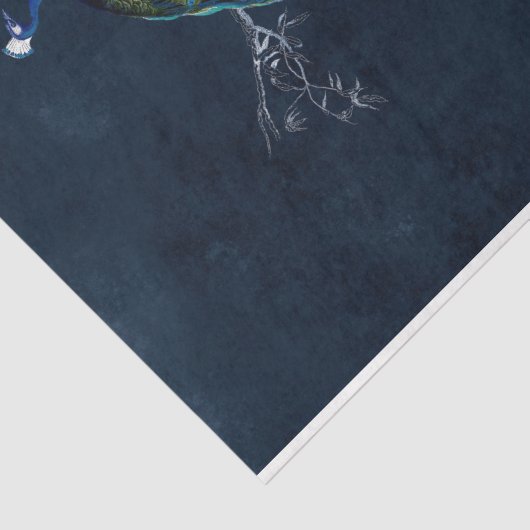 Pauw Midnight Blue Decoupage Tissuepapier (Detail)