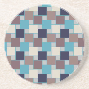 Pauw op het Strand Zandsteen Onderzetter