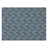 Pauw Paisley Patroon Blauw Tafelkleed (Voorkant (Horizontaal))