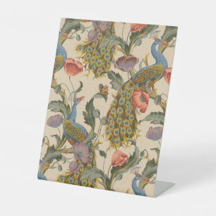  Pauw Patroon Kleurrijke Kunst Reclamebord Met Voetstuk