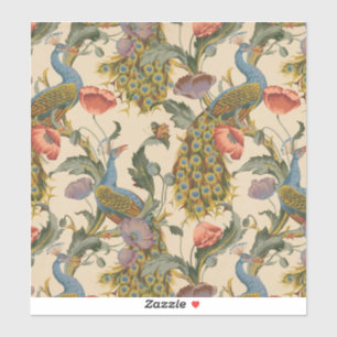  Pauw Patroon Kleurrijke Kunst Sticker