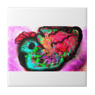 Pauw plezier tegeltje