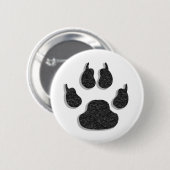 Pauw Print Dog Canine Button (Voorkant /achterkant)