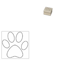 Pauw Print Outline juist Pet Cat Dog Eenvoudig kle