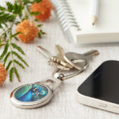 Pauw Profiel Sleutelhanger (Zijkant)