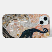  pauw roze goud Case-Mate iPhone case (Achterkant (horizontaal))