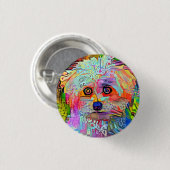 Pauw-sitive Vibes Ronde Button 3,2 Cm (Voorkant /achterkant)