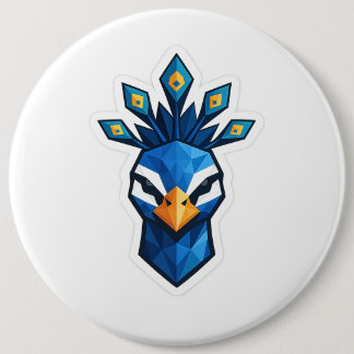 Pauw-sticker Ronde Button 6,0 Cm