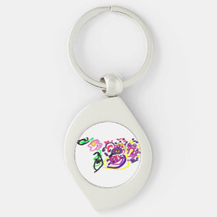 Pauw stijl sleutelhanger