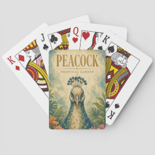 Pauw Tropische Tuin Wilde Dieren Pokerkaarten