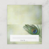 pauw veer bruiloft gevouwen (Buitenkant ongevouwen)