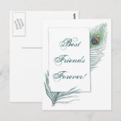  Pauw Veer Inspirerend BFF Quote Briefkaart (Voorkant / Achterkant)
