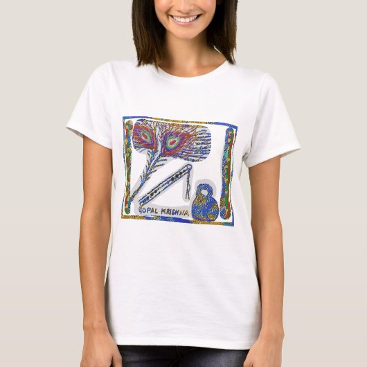 Pauw veren: Gopal Krishna T-shirt (Voorkant)