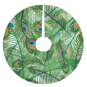pauw-veren patroon kerstboom rok