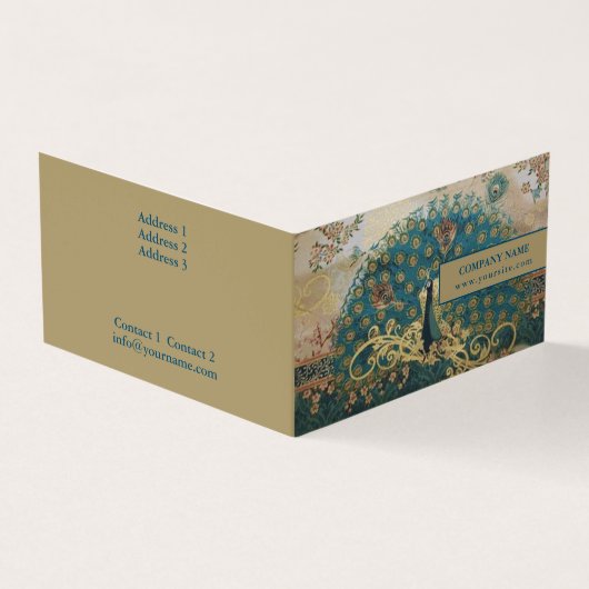  pauw - Visitekaartje (Buitenkant)