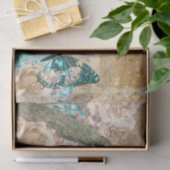  pauw vlinder kant ephemera roos chic tissuepapier (Geschenk)